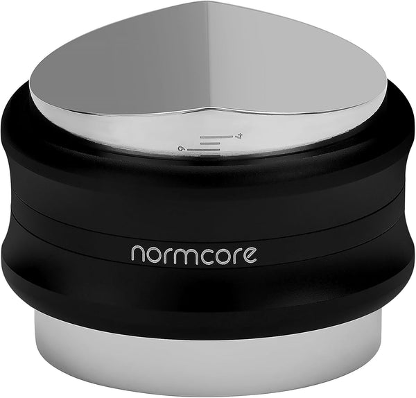Normcore 53.3mm Coffee Distributor & Tamper, Dual Head Fits 54mm Breville Sage Portafilters, Adjustable Depth
