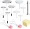 12 PCS Cake Decorating Supplies, Woohome 8 PCS Cake Flower Nail, 2 PCS Flower Lifters, 1 PCS Icing Dispensers