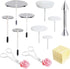 12 PCS Cake Decorating Supplies, Woohome 8 PCS Cake Flower Nail, 2 PCS Flower Lifters, 1 PCS Icing Dispensers
