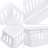 Domensi 12 Pack Slim Plastic Storage Baskets - 10.25 x 3.25 x 2.5 Inch Small Classroom Storage Bins for Desk Garage