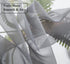PI Dark Grey Sheer Curtains 45 Inches Length with Eyelets, Voile Light Filtering Small Window Curtains for