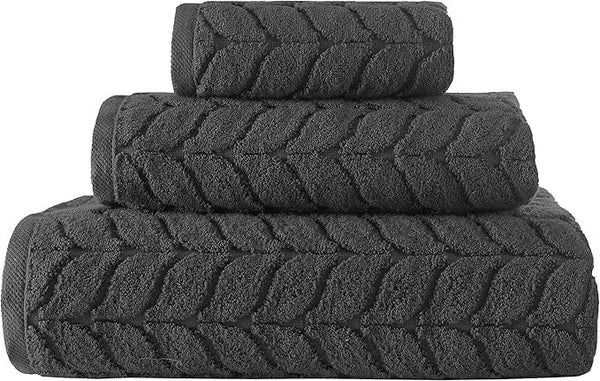 BAGNO MILANO Turkish Cotton Bath Towels, Hand Towels - Soft Plush Jacquard