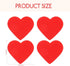 minkissy Red Heart Magnet Fridge Magnets, 40pcs Heart Shape Refrigerator Decors for Household Accessory