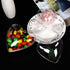 Jangostor 20 Packs Clear Heart Ornaments Balls for DIY Valentine Decorations, 6.5CM Plastic Fillable Baubles