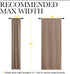 NICETOWN Kitchen Window Blackout Curtains, Thermal Insulated Rod Pocket Draperies for Bedroom/Kitchen (Cappuccino, Set