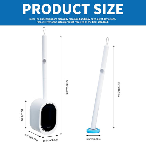 32 32pcs SOPAMI Disposable Toilet Cleaning System - Toilet Wand Kit with High-Performance Refills, Wall Mounted Toilet
