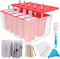 Miaowoof Homemade Popsicle Molds, Silicone Ice Popsicle Maker Non-BPA, with 50 Sticks, 50 Bags, and Storage Container