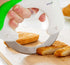Chef Randall The Rock Chop and Rolling Knife with Extra Blade, Green, Gliding Bearing Control