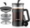 Sivaphe French Press 34oz, Lightweight Durable High Borosilicate Carafe Maker, 8 Cup Plastic Coffee Press