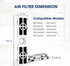 MARRIOTTO PureAir AF-2 Air Filter Compatible with Frigidaire FRGPAAF2, 6 Pack Filter for Air