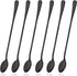 DaKuan 9 Inch Long Handle Iced Tea Spoon Set of 6, Stainless Steel for Iced Tea, Coffee, Cocktail