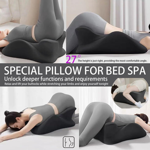 jatleyming 27 Memory Foam Wedge Pillow Couples Pillow - Intimacy Butt Pillow Cushion for Lumbar Support, Lift