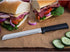 6" Bread Knife (W236) by Rada Cutlery, Stainless Steel Hollow Ground Serrated Blade, Black Handle, Made in USA