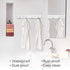 Wall Mount Coat Hook - 4 Hooks Aluminum Alloy Coat Hangers Rack for Clothes, Silver