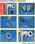 Dryer Dock Dryer Vent, 6" for 4" Tubes, White