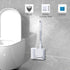 Hillyfe Set,Silicone Brush,5 Toilet Brush and Holder Removable Cleaner PCS Toilet Bowl Cleaner Tablets and Wall-Mount