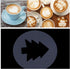 16Pcs Plastic Coffee Template Stencils for DIY Cappuccino Chocolate Latte Pad Art Mold Tools