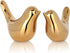 XMGZQ 2 Pcs Gold Decor Accents,Small Animal Statues,Modern Home Decorative, Birds Sculpture,