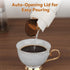 16.9 OZ NiHome Sugar Dispenser with Automatic Pouring Switch for Home, Kitchen, Coffee Station, Large Capacity Glass
