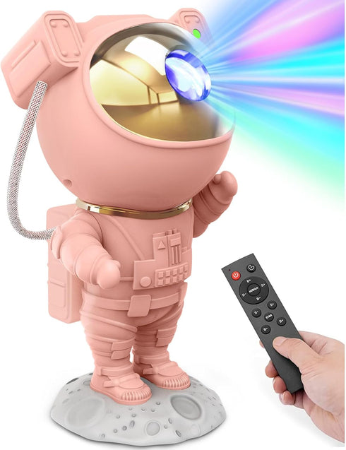 Cute Room Decor Aesthetic - Pink Astronaut Galaxy Projector for Teen Girls