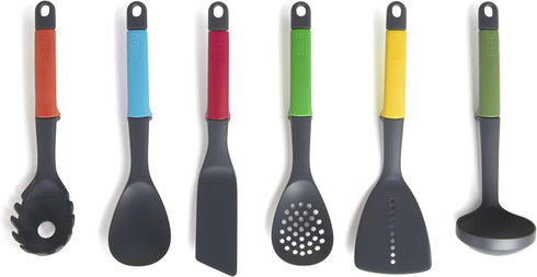 Casdon Joseph Joseph Elevate Colourful Kitchen Utensil Set for Children Aged 3 Years & Up with Rotating Stand
