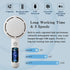 Star Compass Mini Handheld Fan, Battery Operated Rechargeable Portable Fan with LED Light Makeup Mirror, Bladeless