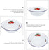 MAGICLULU Enamel Bowl Vintage Round Tray Enamel Mixing Bowls Vintage Strawberry Pattern Metal Nesting Food Bowl Old-fashioned Enamelware Basin Enameled Noddle Bowl 20cm