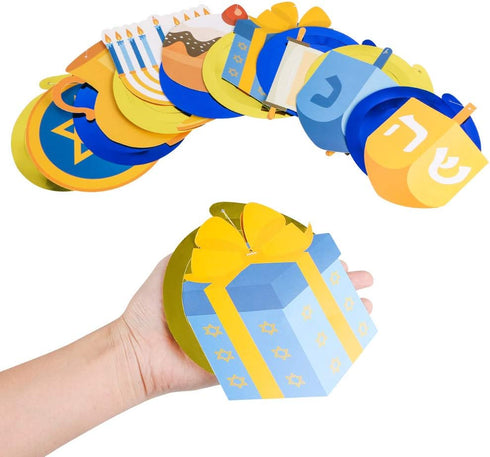30PCS Hanukkah Decorations Hanging Swirls, Holiday Chanukah Party Supplies Ceiling Decor