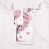 Set 3 Sets Pfrewn Pink Flowers Heart Tree Towels of Romantic Love Spring Trees Butterfly Bathroom Towel Soft Absorbent
