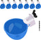 EOKOICA Chicken Waterer Cups, 8 Packs Blue Large Chicken Watering Cups, Automatic Chicken