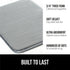 GORILLA GRIP Memory Foam Bath Rugs, Soft Absorbent Velvet Bathroom Mats, Machine Washable, 24x17 Mat, Graphite Gray