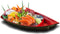 Happy Sales HSSB-10RB Sushi Boat Shape Plate - Sushi Sashimi Serving Plate Melamine Plastic Tray, 10 x 4.5 Inch (Red
