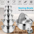 Hand Mixer Electric Mixing Bowls Set, 5 Speeds Handheld Mixer with 5 Nesting Stainless Steel Bowls, 200W