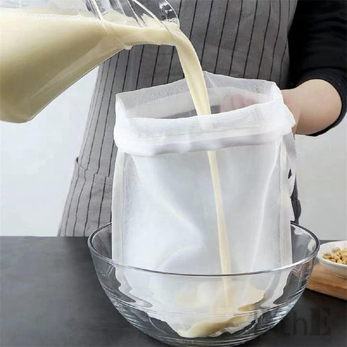 Melostu Food Grade Soy Milk Filter Bags, 200 Micron 20*30CM Fine Mesh Bag