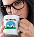 3dRose Two Tone Mug, This Is How I Roll Cart Golfing Design, 11 oz, Black/White