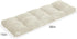 36 Inch 36x15x3Inch, baibu Memory Foam Bench Cushion, Dual-Layer Patent Design Non-Slip Indoor Bench Cushion with Ties