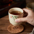6 6 Oz Pieces Japanese Tea Cups, Ceramic Coffee Cup with Good Heat Retention, No Handle Teacup Matcha Mug for Latte