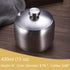 15oz hiwafifi Sugar Bowl with Lid And Spoon, Stainless Steel Sugar Creamer Container, Round Sugar Jar, Durable Sugar