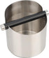 Italian Espresso Tapping Box, Stainless Steel Coffee Grinding Box with Detachable Tapping Rod