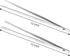 ChefBee Kitchen Cooking Tongs Tweezers, 2PCS 12" Stainless Steel Kitchen Utensils for Culinary, BBQ