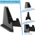 20 Pack Black Card Stands, Acrylic Mini Sports Card Holder for Displaying Trading Cards, Baseball Cards, Coins