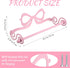 LemonRoad Countertop Pink Bow Wall Mount Toilet Paper Towel Holder Coquettish Metal Kitchen Roll Dispenser Pink Kitchen
