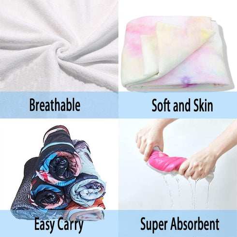 kaylz (75 65cm,Pink) Microfiber Surf Poncho Wearable Beach Towel Oversized, Kids Adult Hooded Towel Quick Dry Changing