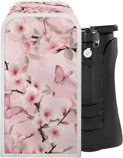 Pink Flower Can Opener Cover, Dust and Stain Protection for Kitchen, Fits Most Electric Automatic Can Openers
