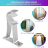 Sturdy Curtain Rod Brackets, Silver, Holds 1 to 1.25 Inch Rods, Wall Mount, Set of 2