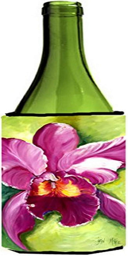 Caroline's Treasures JMK1176LITERK Orchid Wine Bottle Hugger - Machine Washable Collapsible Insulator