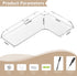 8x11.8 Inch Set 4, Sezanrpt Clear Corner Shelf Wall Mount of Acrylic Corner Floating Shelves, Wall Organizer Shelf