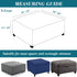 HFCNMY Ottoman Cover Square,Stretch Velvet Square Ottoman Cover Slipcover Washable with Elastic Bottom for Living Room