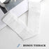 MIULEE 2 Pieces White Semi Sheer Curtains for Front French Door, W 25 x L 40 Inches