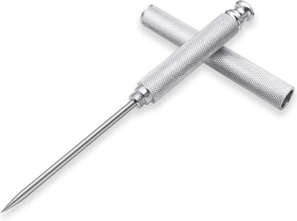 Ice Picks with Aluminium Alloy Handle, Stainless Steel Knife with Safety Cover, Kitchen Tool for Home & Bar